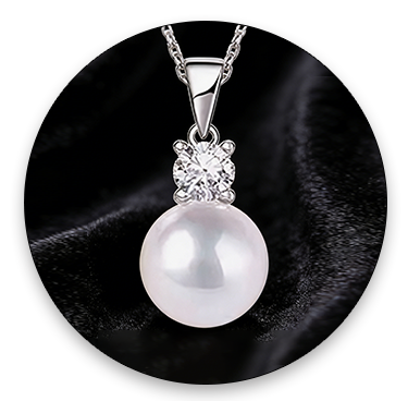 freshwater pearl pendant with silver setting