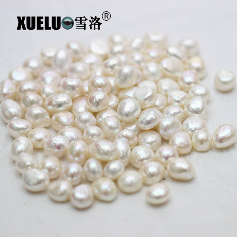 11-12mm White Nugget Baroque Freshwater Loose Pearls, AAAA