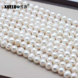 6-7mm White Round Freshwater Pearl Strings Cheap Quality