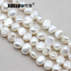 7-8mm White/Black/Grey Nugget Baroque Freshwater Pearl Strings AAA