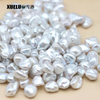 9-10mm White Keshi Baroque Freshwater Loose Pearls, AAAA