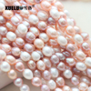 8mm Multicolor Oval Freshwater Pearl Strings AA quality 