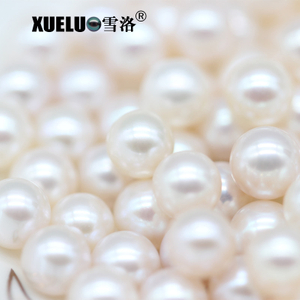 9mm white perfect round freshwater loose pearls, AAAA