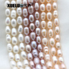  5-6mm White/Pink/Lavender Rice/Oval Fresh Water Pearl Strings Normal Quality