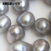 10-11mm Grey Nugget Baroque Freshwater Loose Pearls, AAAA
