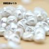 9-10mm White Keshi Baroque Freshwater Loose Pearls, AAAA