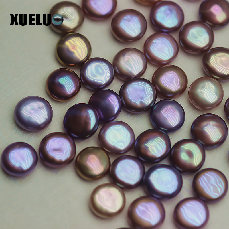 13-14mm Multicolor Coin Freshwater Loose Pearls, AAAA
