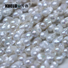 Length(25-30mm)*Width(14-16mm) White Baroque Freshwater Pearl Strings AAA high quality