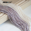 4-5mm White/ Lavender Oval/ Rice Freshwater Pearl Strings AAA High Quality