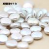 13-14mm White Coin Freshwater Loose Pearls, AAAA Quality
