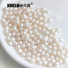  6-7mm white button round freshwater loose pearls, AAAA
