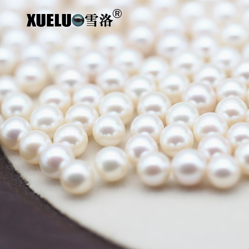 9mm white perfect round freshwater loose pearls, AAAA