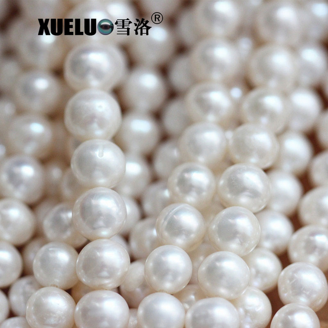 7-8mm White/Pink/Lavender Round Freshwater Pearl Strings AB Quality