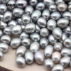 7-8mm Grey Oval Freshwater Loose Pearls, AAAA