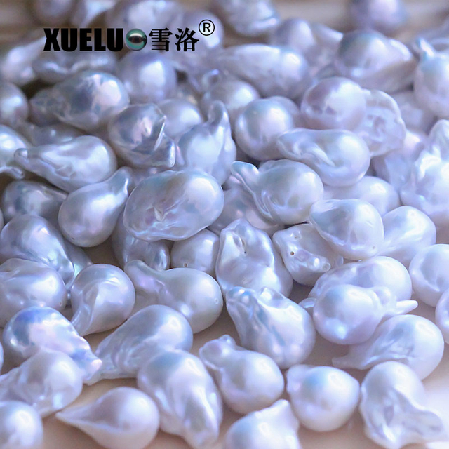 14-16mm white baroque freshwater loose pearls, AAAA