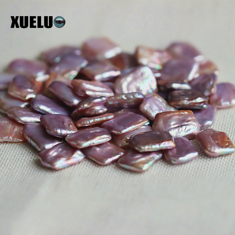 15*20mm Lavender Square Baroque Freshwater Loose Pearls, AAAA