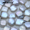 10*10mm White Square Freshwater Loose Pearls, AAAA