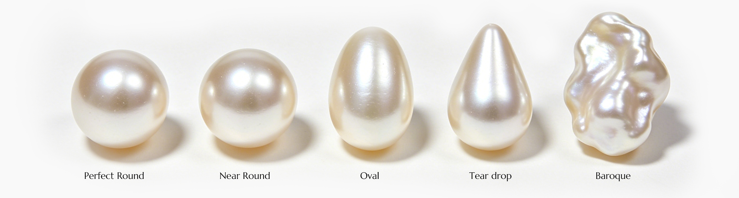 pearl shape classification from perfect round to baroque pearls