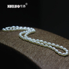 4-5mm White Oval (Rice) Freshwater Pearl Necklace, AAA, 925 sterling silver