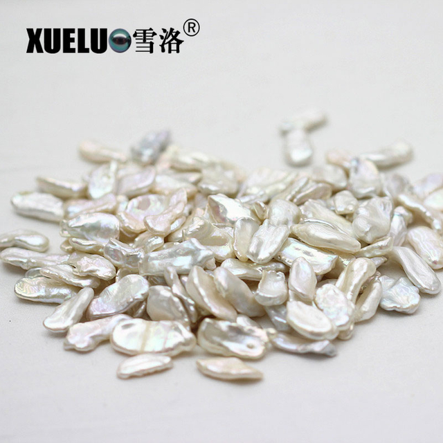 length(20-30mm)*width(8-10mm) White Keshi Baroque Freshwater Loose Pearls, AAAA