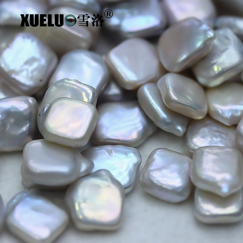 10*10mm White Square Freshwater Loose Pearls, AAAA
