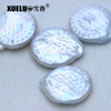 15-18mm White Big Baroque Coin Freshwater Loose Pearls, AAA