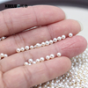 3mm White Perfect Round Freshwater Loose Pearls, AAAA
