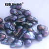Length:25-30mm, Width:14-16mm Black Baroque Freshwater Loose Pearls, AAA