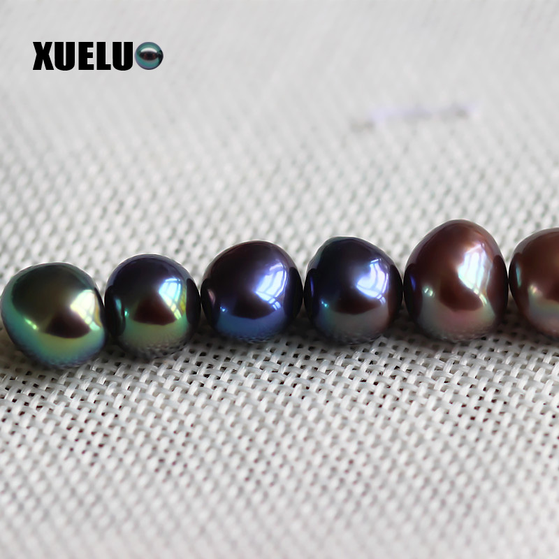 10-11mm Multicolor Baroque Freshwater Loose Pearls, AAAA