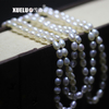 4-5mm White Oval (Rice) Freshwater Pearl Necklace, AAA, 925 sterling silver