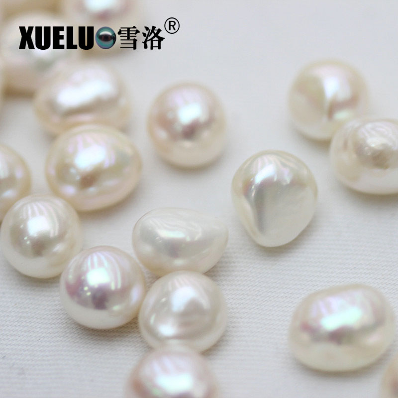 11-12mm White Nugget Baroque Freshwater Loose Pearls, AAAA