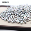 7-8mm Grey Button Round Freshwater Loose Pearls, AAAA