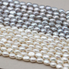 7-8mm White/Grey Baroque Freshwater Pearl Strings AAA Good Quality