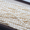 7-8mm White/Grey Baroque Freshwater Pearl Strings AAA Good Quality