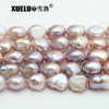 10-11mm White/Multicolor Nugget Baroque Freshwater Pearl Strings AAA High Quality