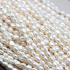 7-8mm White/Grey Baroque Freshwater Pearl Strings AAA Good Quality