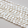 7-8mm White/Grey Baroque Freshwater Pearl Strings AAA Good Quality