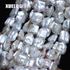 Length(18-20mm)*Width(15-18mm) White Baroque Freshwater Pearl Strings AAA